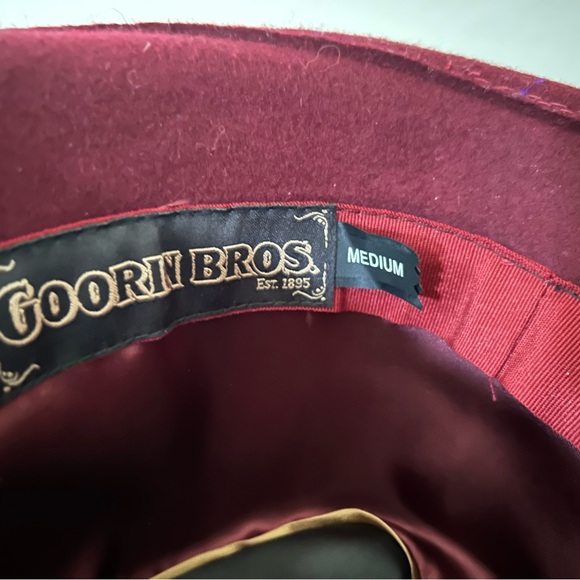 Burgundy Women’s Hat with Black Band - Picture 4 of 4